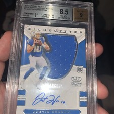 Justin Herbert  2020 rookie Silhouettes Patch Auto10/49 Jersey match 