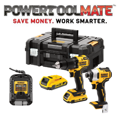 Dewalt DCK2062DT 18v XR Brushless Compact Twin Pack DCD709