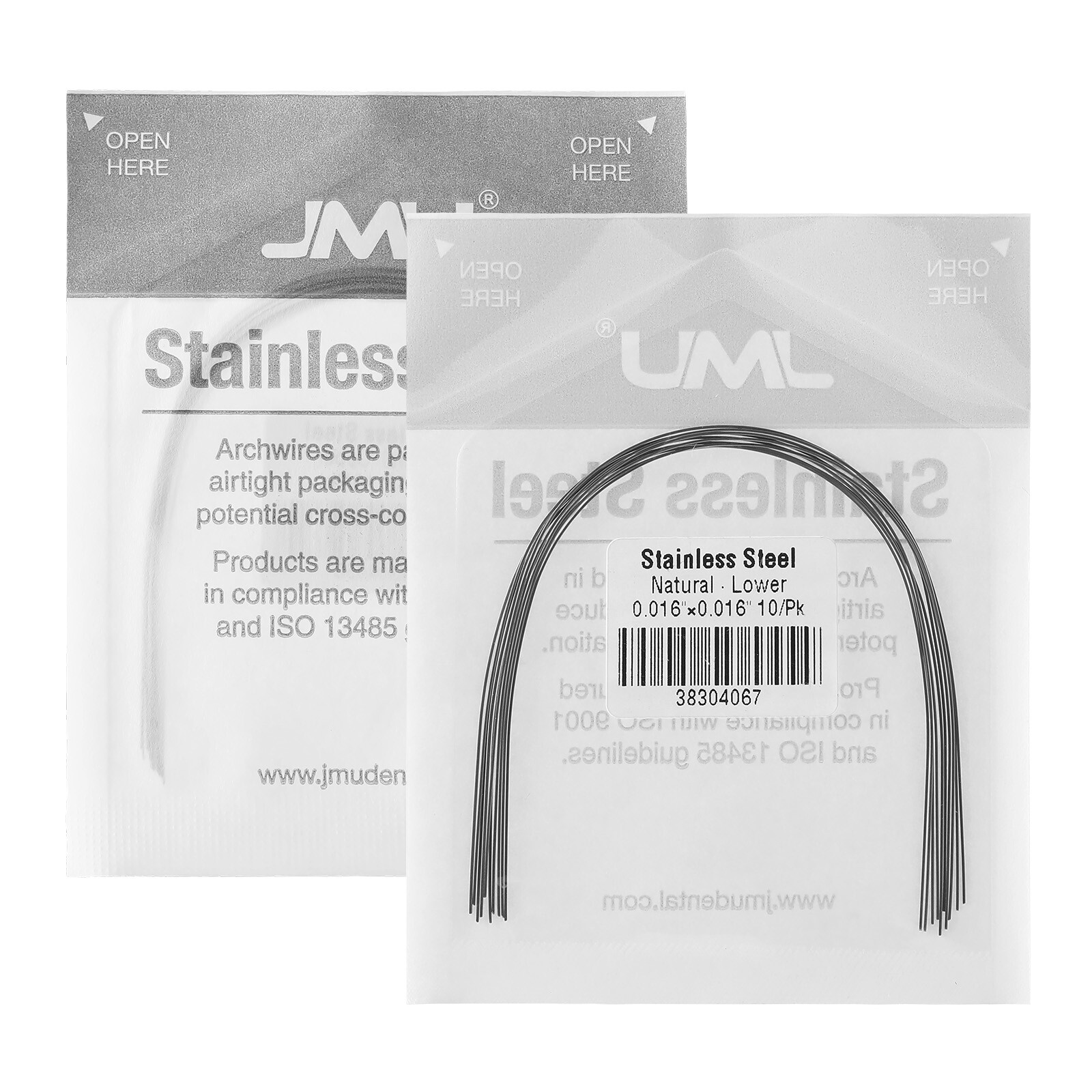 JMU Dental Orthodontic Stainless Steel Arch Wires Round/Rectangular ...