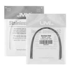 JMU Dental Orthodontic Stainless Steel Arch Wires Round/Rectangular Natural Form