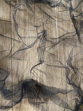 Piece Dress Net 100% Polyester Tulle Fabric Material - BLACK 20" x 40"