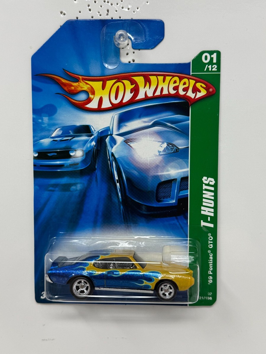 T-HUNT HOTWHEELS 69 PONTIAC GTO 希少ショート T-Hunt* Hot Wheels – '69 Pontiac GTO – Universo Hot Wheels