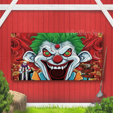 Clown Halloween Backdrop Photo Background Banner Party Studio Decor