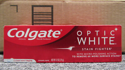 Colgate Optic White Stain Fighter Toothpaste4.2OZ***$0 SHIPPING ON ADD'L ITEM***