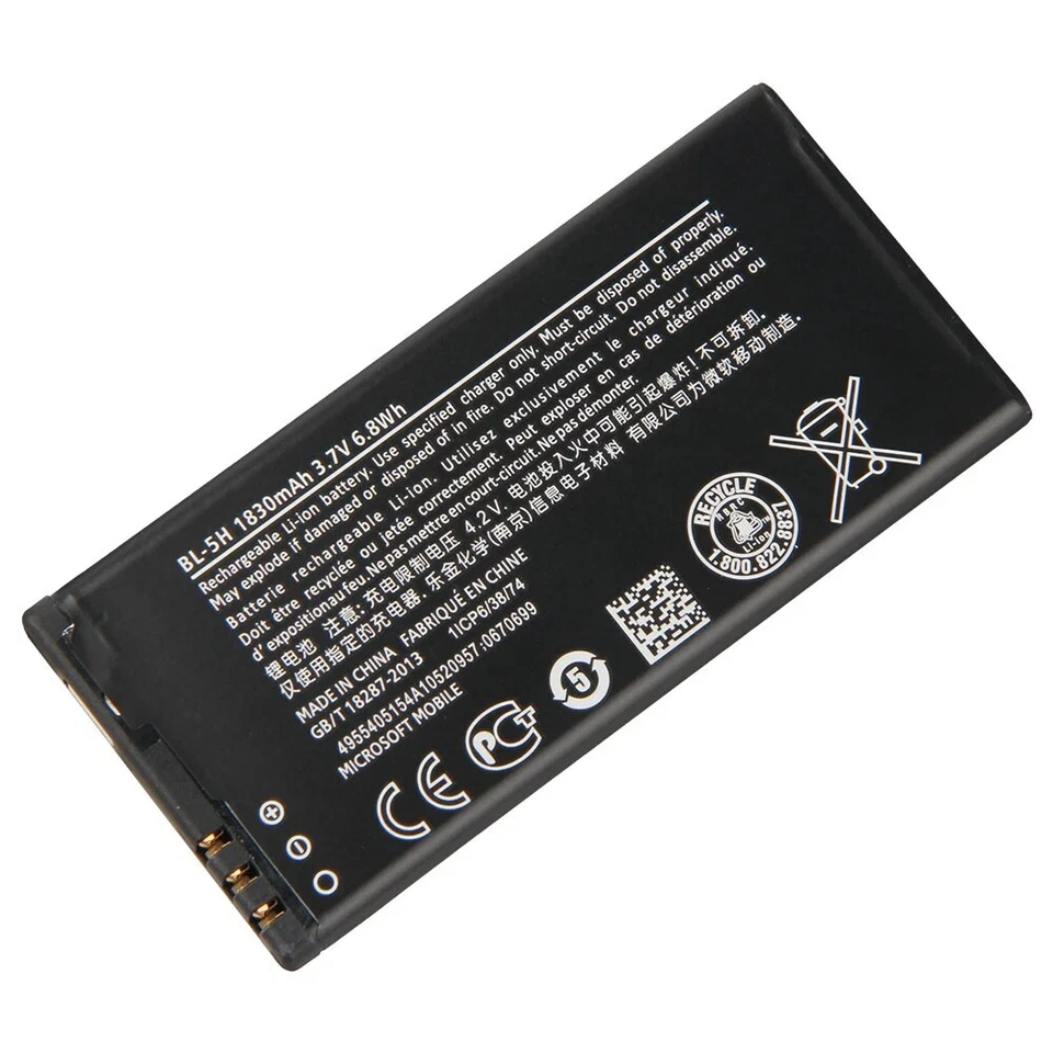 Batería Para Nokia BL-5H Para Lumia 630 635 636 638 1830mAh Nueva Foto 2 de 4