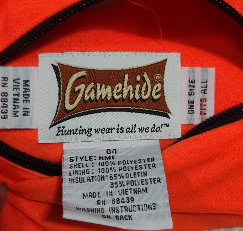 GAMEHIDE Naranja Silenciador de Manos Calentador Aislante Aislamiento 100 gramos Caza Foto 4 de 4