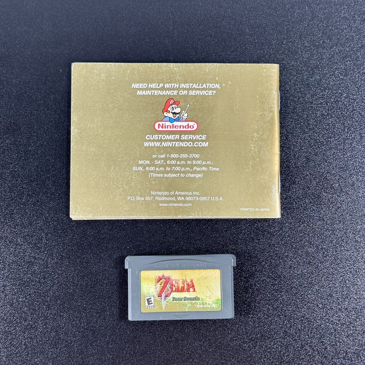 Legend of Zelda: A Link to the Past - Four Swords w/ booklet Game