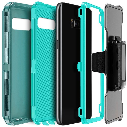 For Samsung Galaxy S8/S8+ S8 PLUS Case Heavy-duty Rubber Clip Belt Phone Cover - Picture 52 of 54