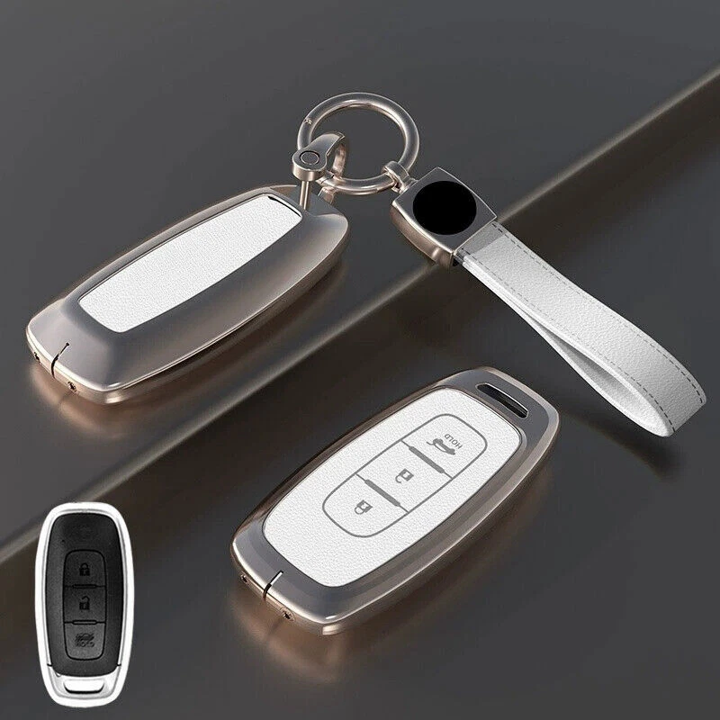 Zinc Alloy Leather Car Key Case Cover For Nissan Altima Sentra Maxima Qashqai Foto 4 de 4