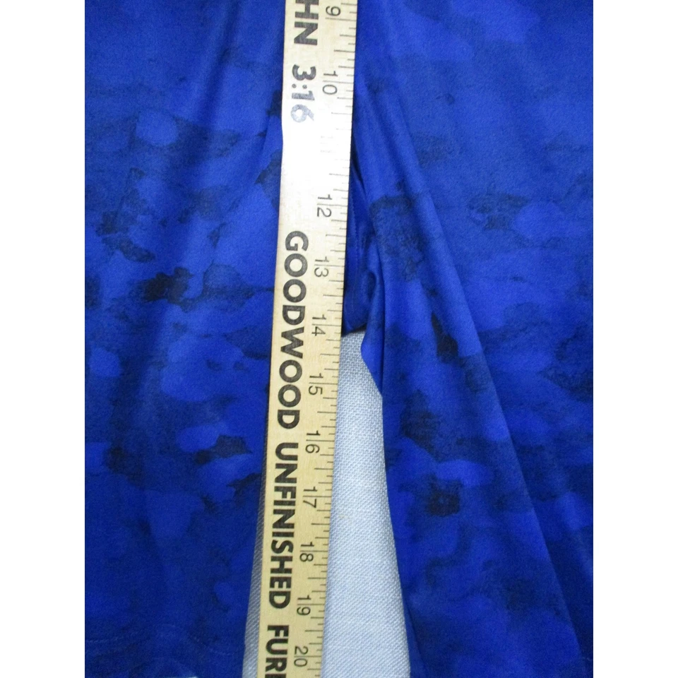 Pantalones Cortos Elásticos Under Armour Azul Camuflaje Atlético Streetwear Hombres Talla Grande Foto 3 de 4