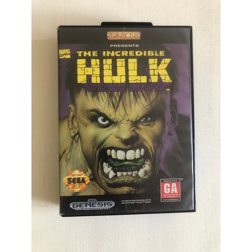 The Incredible Hulk 1994 Sega Genesis game in Box clam shell | eBay