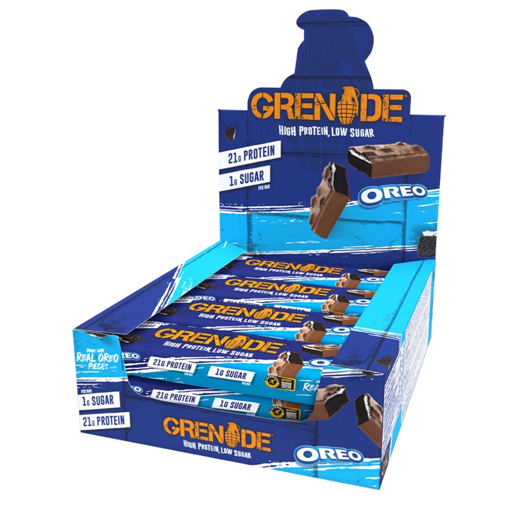 GRENADE OREO PROTEIN BARRETTA GR.35 X 18 PEZZI