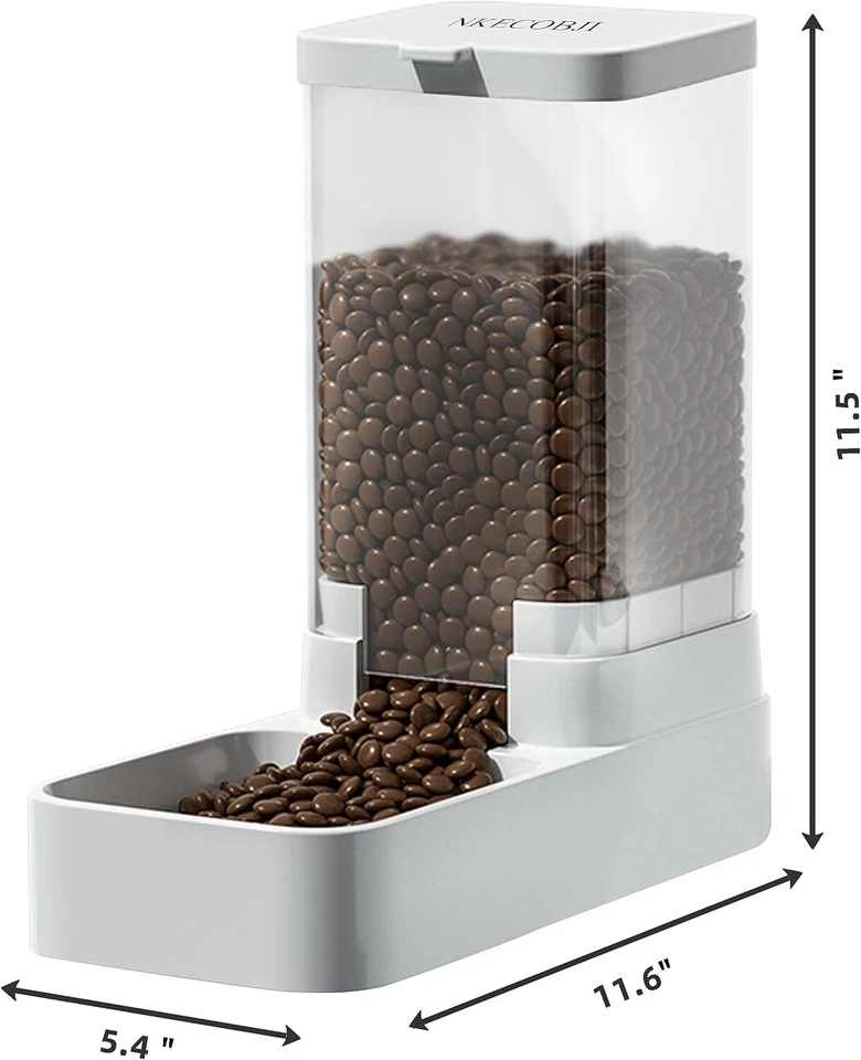 Dispensador de Alimentos Automático Gravedad Perros Gatos Mascotas Animales Gran Capacidad Foto 4 de 4