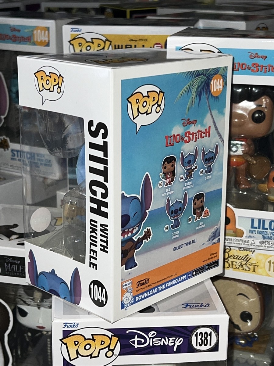 Funko Pop: Disney FLOCKED Lilo & Stitch w/ Ukulele 4” Figure
