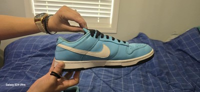 Nike Dunk Low Unlocked By You Balistic blue white swish and black laces 11.5 men