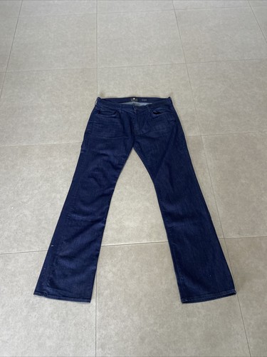 7 For All Mankind Brett Bootcut Blue Jeans W36 L34 - Picture 4 of 18