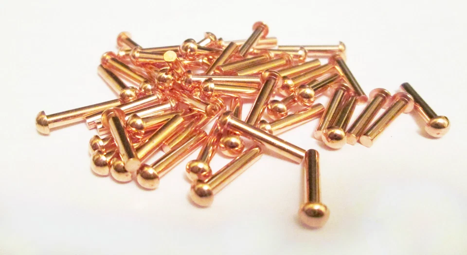 1/8" X 1/2" Copper Rivets (100pk) Model engineering/live steam loco/railway