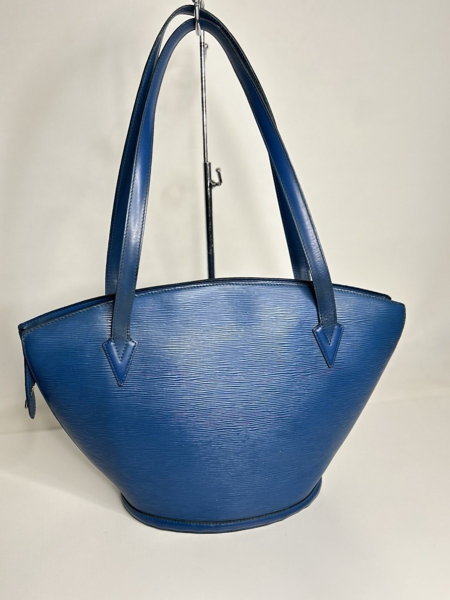 Vintage Louis Vuitton Saint Jacques GM Blue Epi Leather Tote