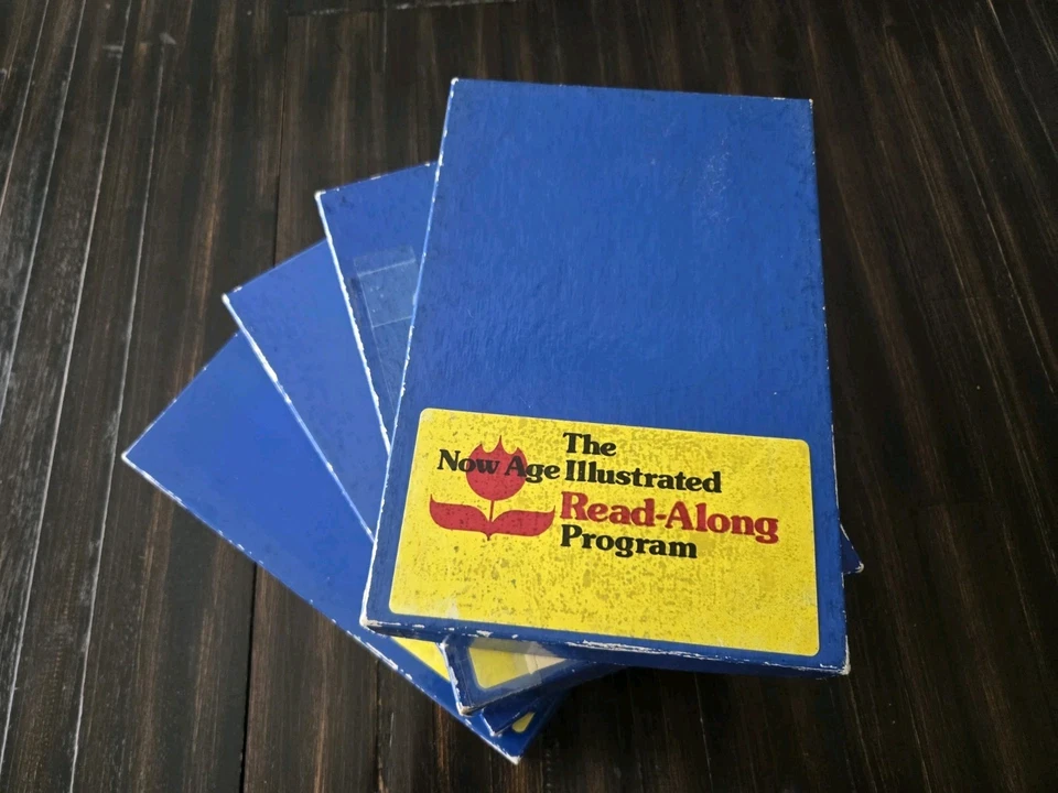 1970s Now Age Books Illustrated Read-Along Pendulum Press Books Tapes Boxes VTG Foto 2 de 4