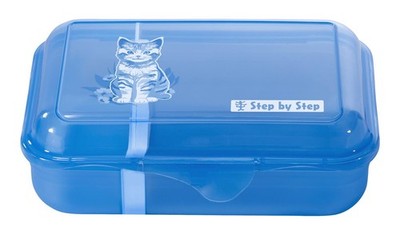 Step by Step Lunchbox Lunchbox Cat Lilly blau weiß Neu