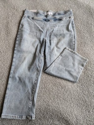  B2G1  Risen High Waist Pull On Capri Jeans Size 1XL NWT 