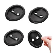 4PCS Silicone Car Door Latch Protector, Car Door Lock Cover, Car Door Black