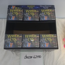 Warriors Cats Mini Mystery Plush sealed set of 6 with Display Case NEW Series 1