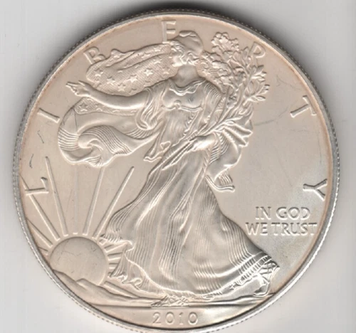 2010 WALKING LIBERTY AMERICAN EAGLE .999 FINE SILVER DOLLAR COIN 1oz. $1 USA