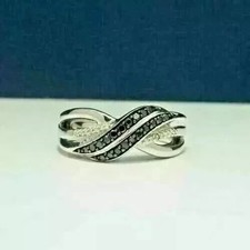 2Ct Round Lab-Created Black Onyx Women's Engagement Ring 14K White Gold Finish