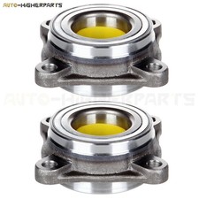 Pair 2 Front Wheel Hub And Bearing Assembly For Toyota Lexus 4 Bolts W/ABS
