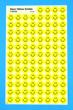 Trend Neon Yellow Emojis Sticker Sheet