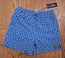 NWT VINEYARD VINES BOYS PRINTED CHAPPY SWIM TRUNKS LARGE SZ L NEW