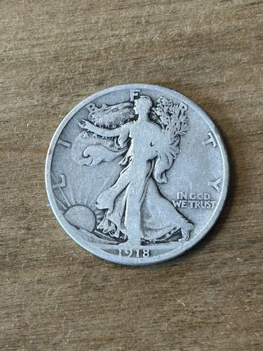 1918S Walking Liberty Half Dollar VG+