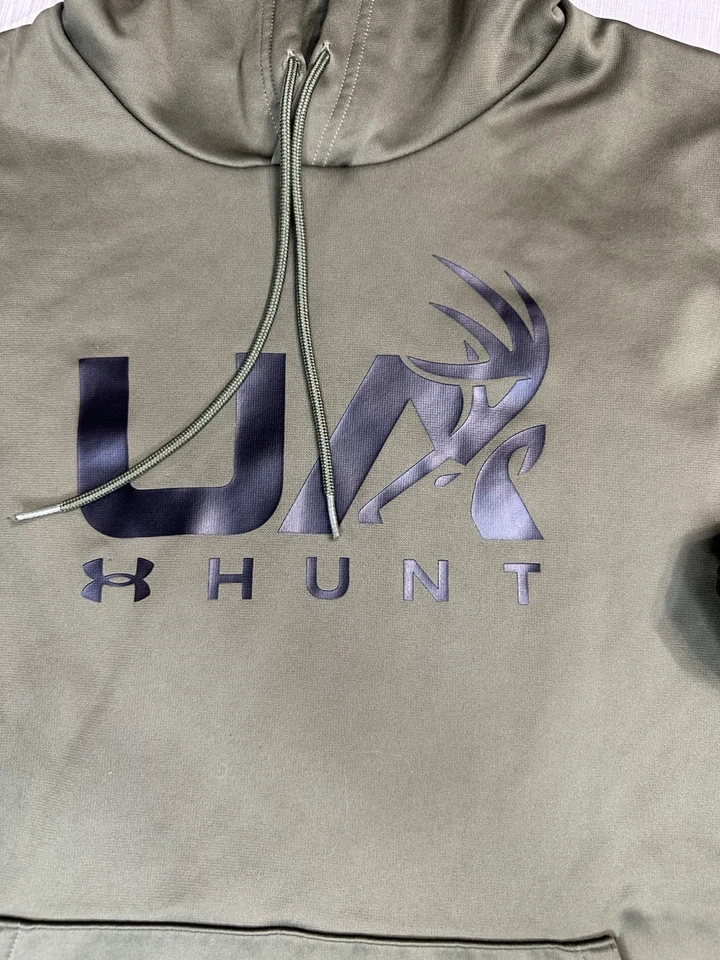 Under Armour Men's Armour Fleece Hunt Logo Hoodie 2022 L Large - Image 2 of 4