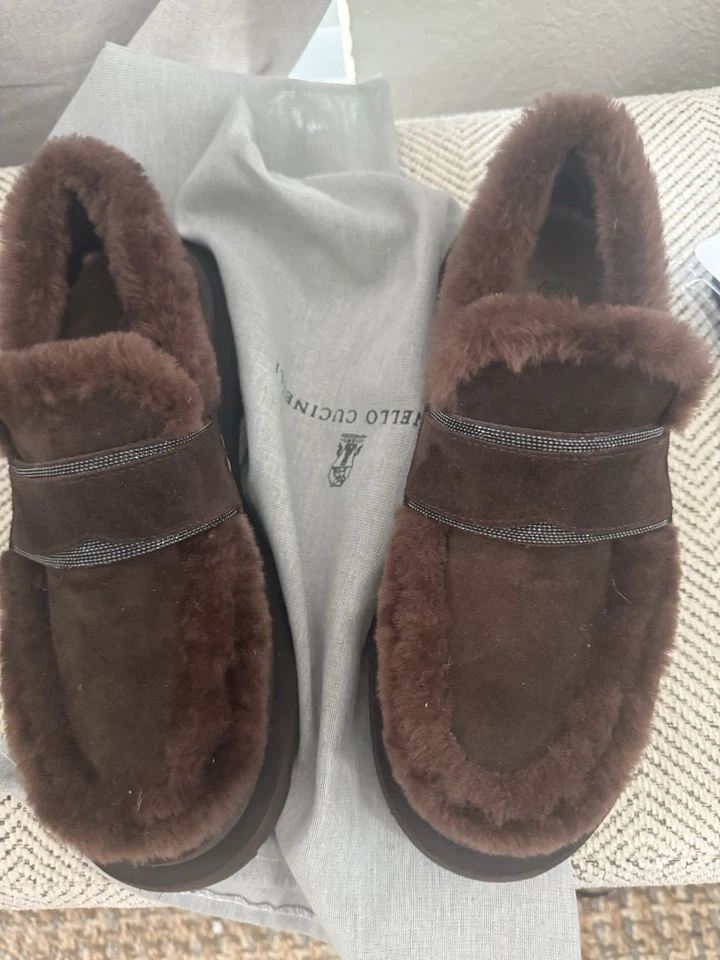 Brunello Cucinelli Mujer Zapatos 38 Invierno Nueva Colección W Monili Marrón Oscuro Foto 4 de 4