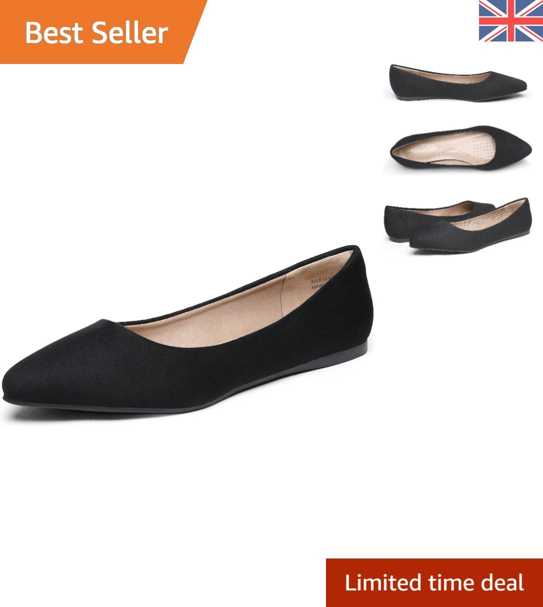 SAOLA Ballerine eleganti da donna suola lucida morbide cuscini e lavabili in lavatrice