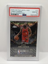 2025 Cactus Jack X ASG James harden Black Refractor /10 Psa 10 SSP