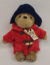 Paddington Bear 10" Plush Stuffed Animal Doll w/ Red Coat Jacket Blue Hat
