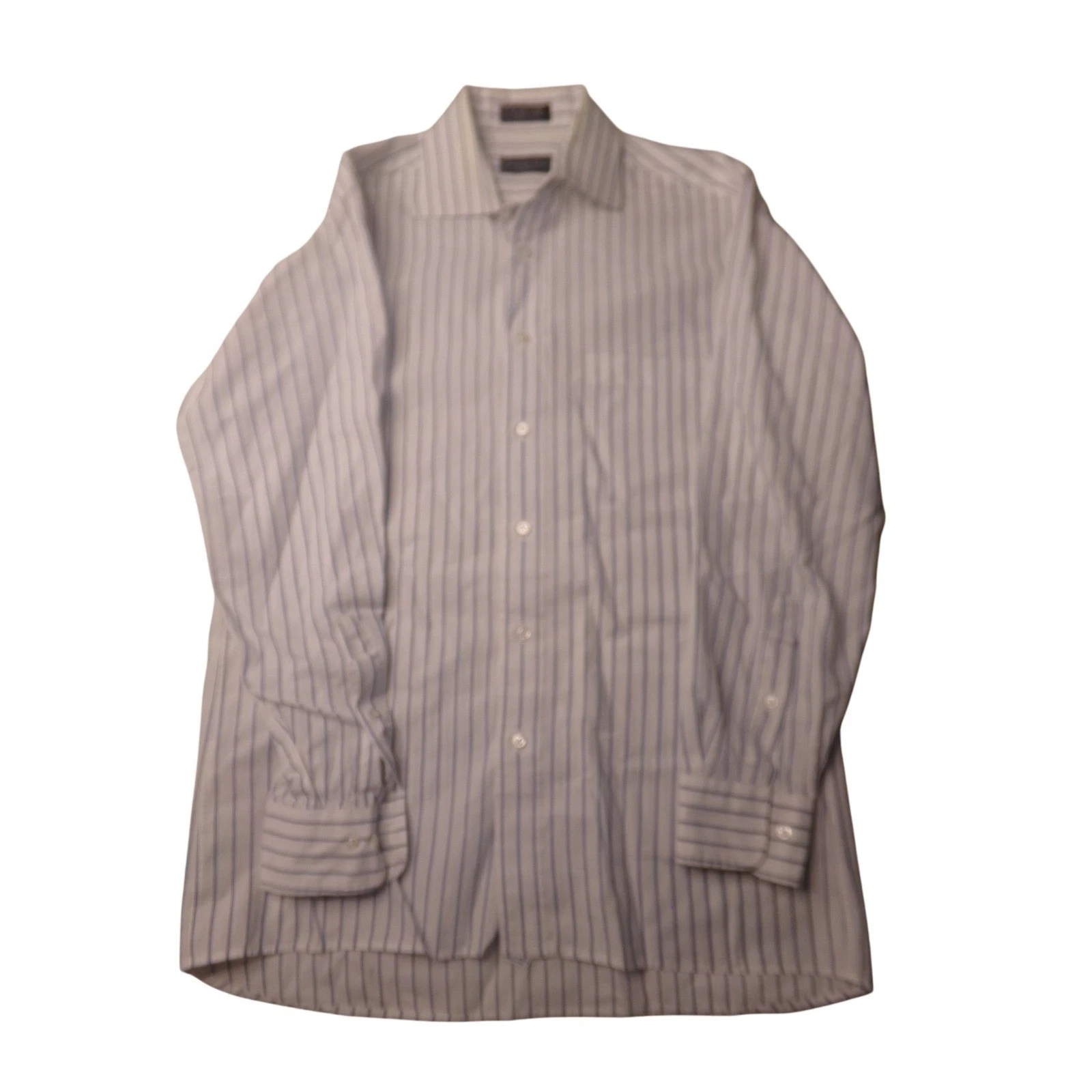 Camicia elegante Christian Dior Monsieur a righe manica lunga con bottoni taglia 15 32 33