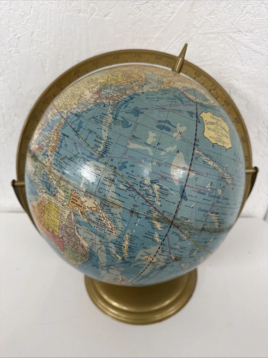George F。 Cram Co 古董原创古董世界地球仪、天体地球仪| eBay