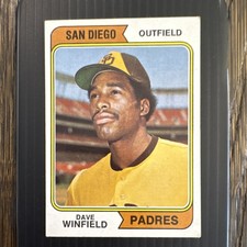 Topps 1974 Dave Winfield Rookie #456 San Diego Padres MLB Baseball Card. rookie card picture