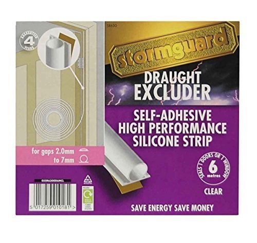 Stormguard Clear self Adhesive Silicone Draught excluder Weather