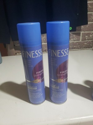 2 Finesse Extra Hold Unscented Finish Strengthen Hairspray 7 Oz