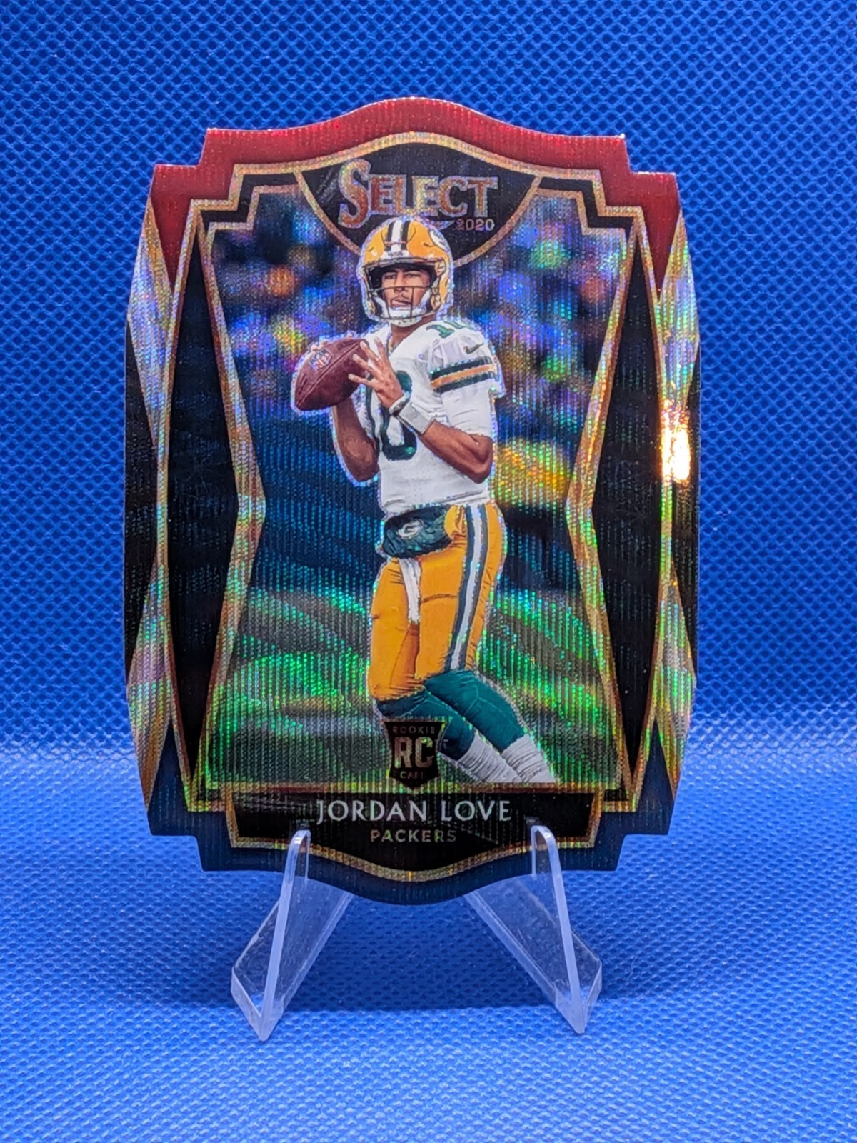 2020 Panini Select - Premier Level Jordan Love #147 Tri-Color Prizm Die-Cut (RC)