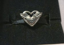 Authentic Pandora Angle Wings  Mom Charm Sterling Silver 925 New With A Box