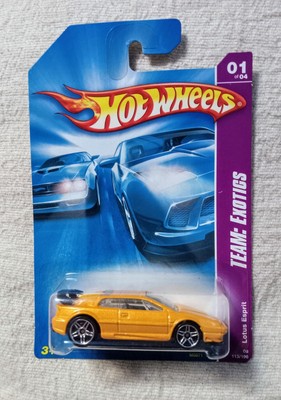 Hot Wheels #113 LOTUS ESPRIT Yellow With Black Spoiler, Team: Exotics 1/4 2008