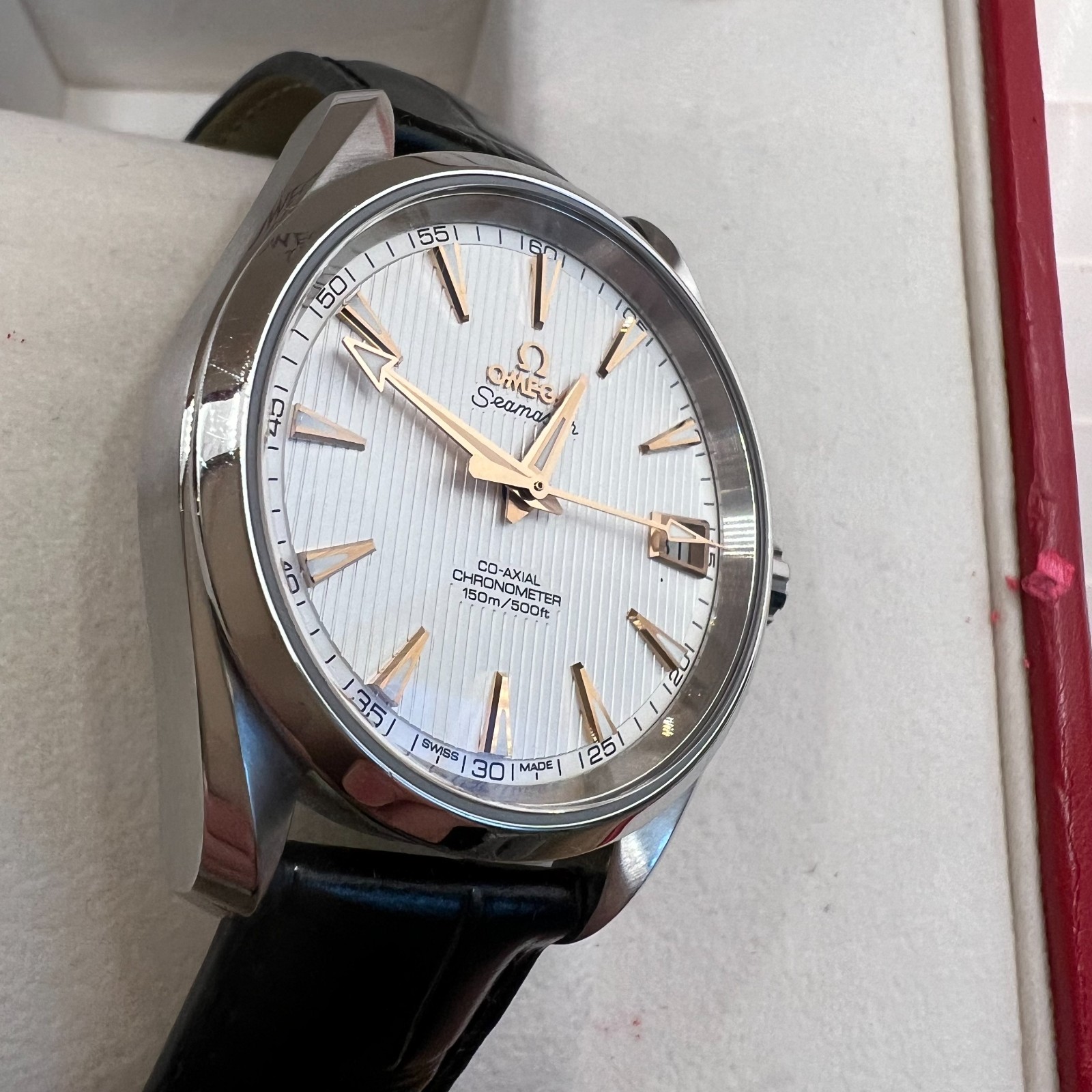 Omega Seamaster Aqua Terra Ref. 231.13.39.21.02.002 Silver Dial Box Warranty image 6