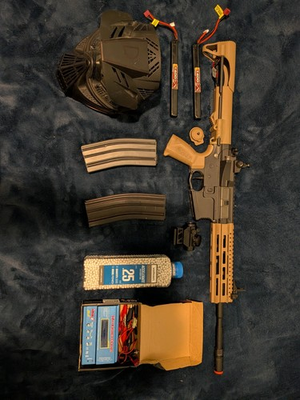#ad Gamp;G CM16 Raider Long Airsoft Set Everything You Need To Play $350.00