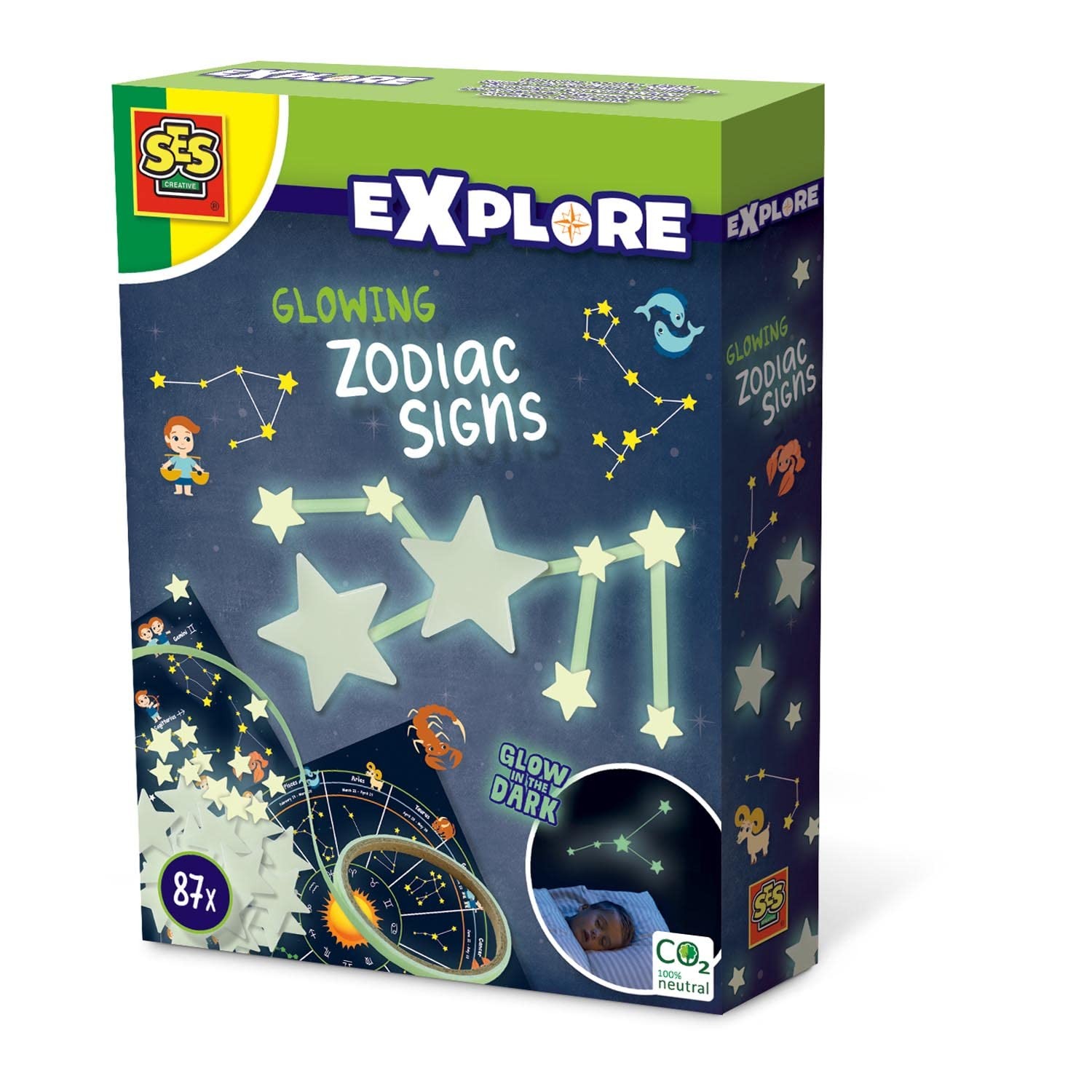 SES Creative 25122 Glowing Zodiac Signs