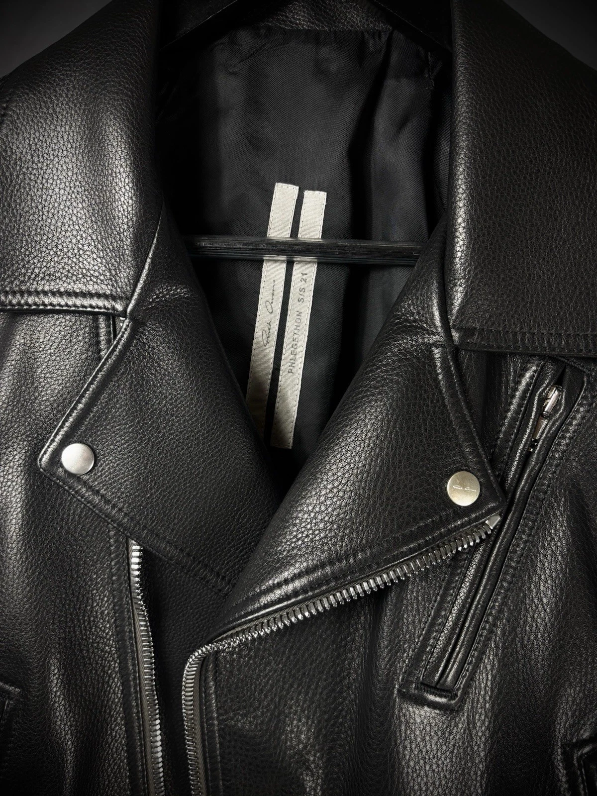 RICK OWENS SS21 PHLEGETHON LUKE STOOGES LEATHER JACKET image 6